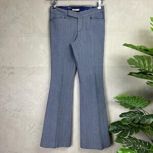 Y2K Office Siren Low Rise Cyber Womens Sz 5/6 World X Flared Pants